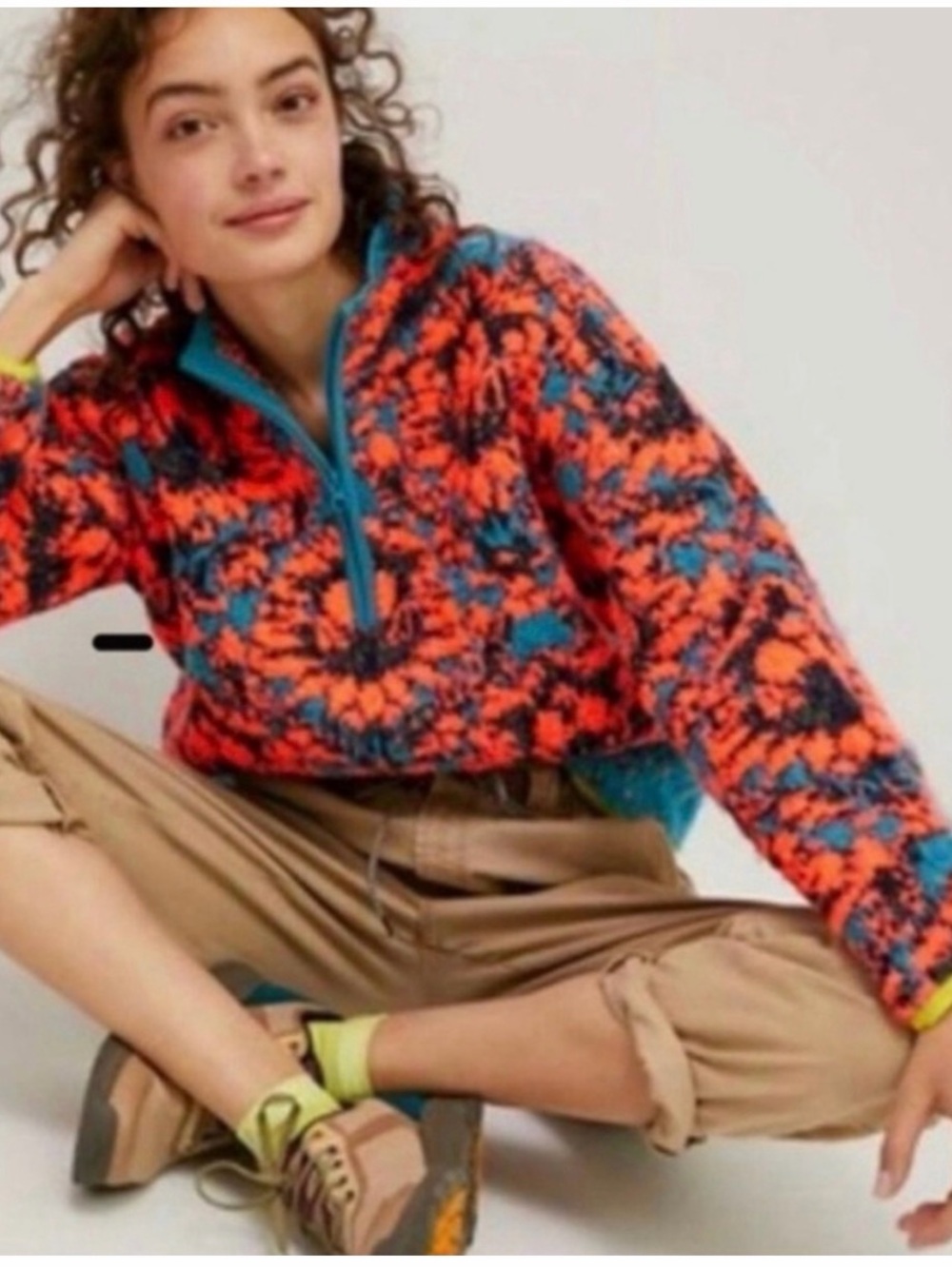 Anthropologie Cristina Fuzzy Fleece Pullover Size Small